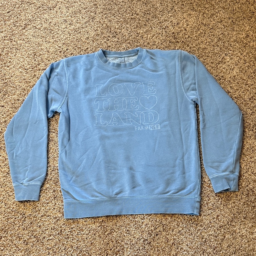 Love The Land Crewneck Sweatshirt - Light Blue